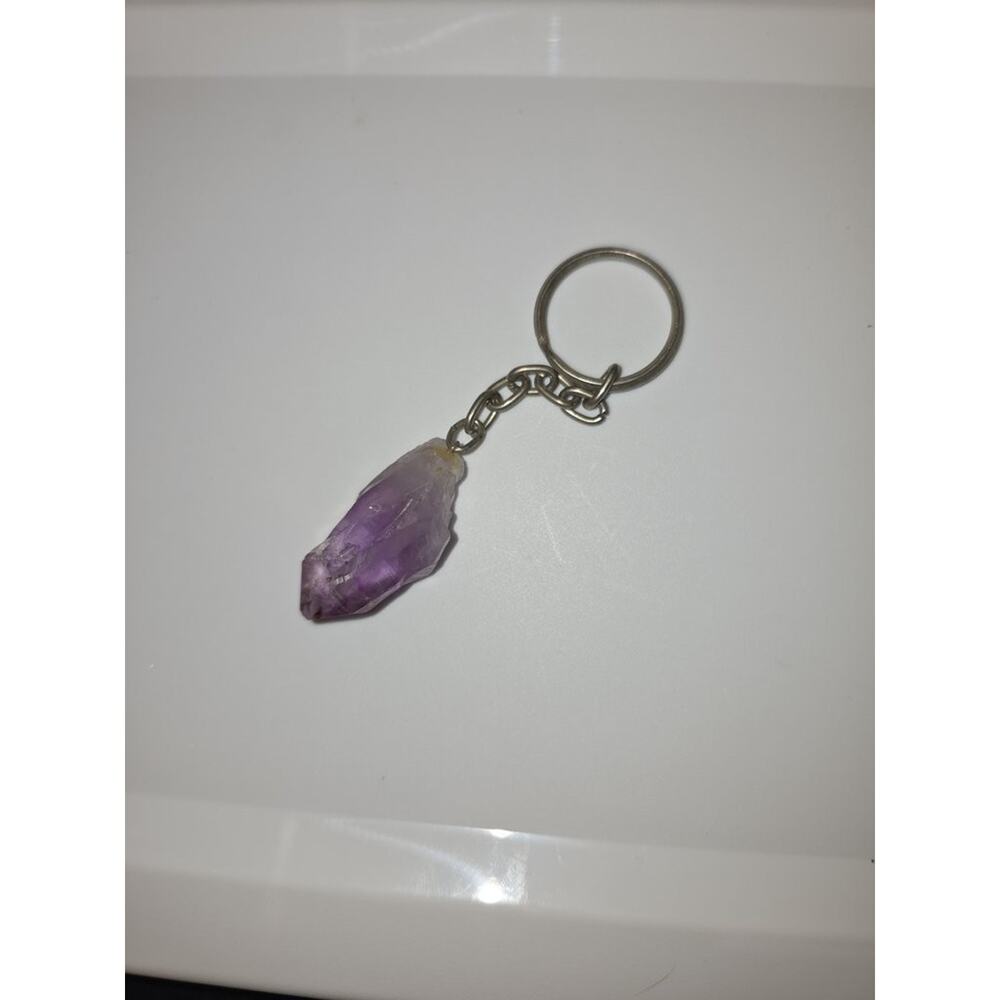 Amethyst Crystal Keychain - Picture 2 of 2